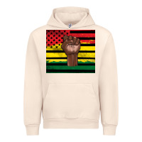 Sandshell Juneteenth American flag Urban Hoodie - Artiststas