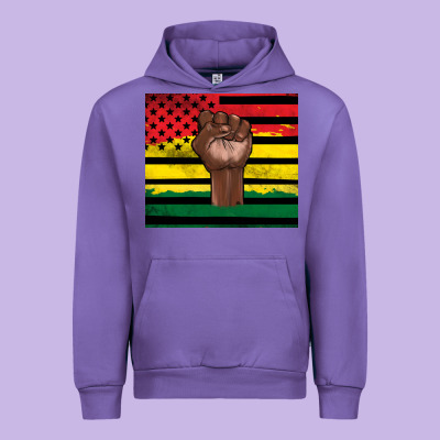 Juneteenth American Flag Urban Hoodie Designed By Artiststas