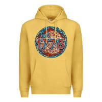 Antique Gold Est. 1776 Premium Hoodie - FaDigitalArtStudio