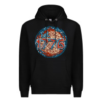 Black Est. 1776 Premium Hoodie - FaDigitalArtStudio