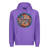 Purple Est. 1776 Premium Hoodie - FaDigitalArtStudio