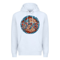 White Est. 1776 Premium Hoodie - FaDigitalArtStudio