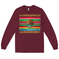Burgundy serape leopard mexican Long Sleeve Tee - Jasminsmagicworld