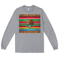 Heather Grey serape leopard mexican Long Sleeve Tee - Jasminsmagicworld