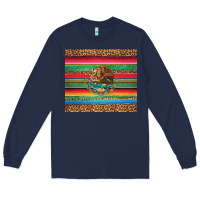 Navy serape leopard mexican Long Sleeve Tee - Jasminsmagicworld