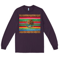 Plum serape leopard mexican Long Sleeve Tee - Jasminsmagicworld