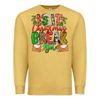 Antique Gold Is It Christmas Break Yet Premium Sweatshirt - CowhideDigitalArt