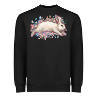 Black Easter Bunny leopard Easter Day Heavyweight Sweatshirt - HowdyJamesFarm