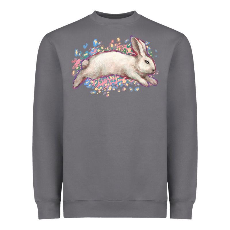 Easter Bunny Leopard Easter Day Heavyweight Sweatshirt by HowdyJamesFarm | Teevron