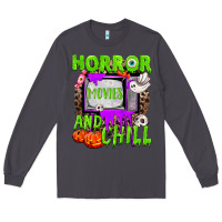 Smoke Horror movies and chill Long Sleeve Tee - NancyCooperArtShop