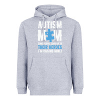 Heather Grey lil autism mom Heavyweight Hoodie - CowhideDigitalArt