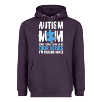Plum lil autism mom Heavyweight Hoodie - CowhideDigitalArt