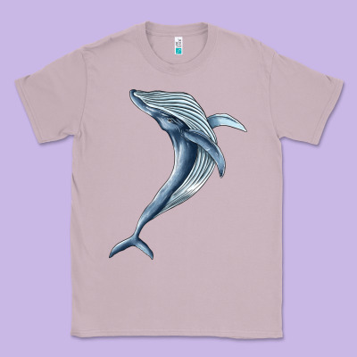 Humpback Whale Jumping Classic Tee Designed By Barkaloodesign