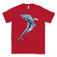 Red humpback whale jumping Classic Tee - BarkalooDesign