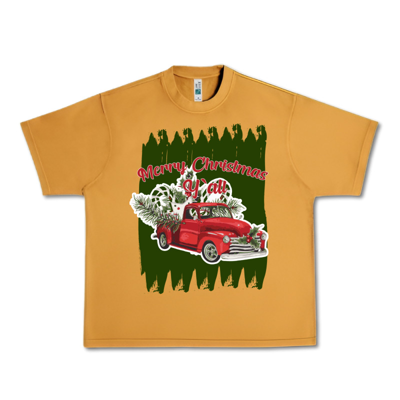 Merry Christmas Y'all Truck Urban Heavy Tee by Bettercallsaul | Teevron