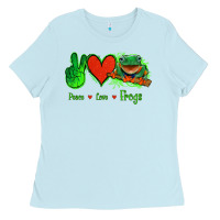 Peace Love Frogs Ladies Tee | Teevron