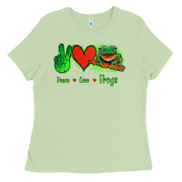 Matcha Peace Love Frogs Ladies Tee - Jasminsmagicworld