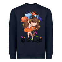 Navy Be the light Heavyweight Sweatshirt - CowGirlArtShop