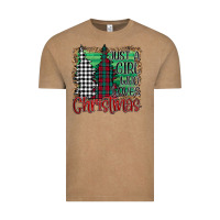Vintage Coffee Just A Girl Who Loves Christmas Vintage Tee - Bettercallsaul