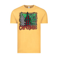 Vintage Mustard Just A Girl Who Loves Christmas Vintage Tee - Bettercallsaul