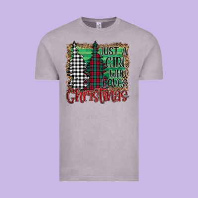 Just A Girl Who Loves Christmas Vintage Tee Designed By Bettercallsaul