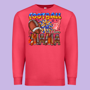 Football Mama Premium Sweatshirt Designed By Cowhidedigitalart
