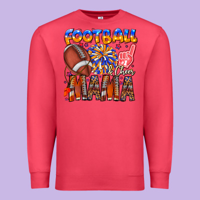 Football Mama Premium Sweatshirt Designed By Cowhidedigitalart