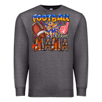 Charcoal Heather football mama Premium Sweatshirt - CowhideDigitalArt