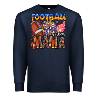 Navy football mama Premium Sweatshirt - CowhideDigitalArt