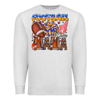 Oatmeal Heather football mama Premium Sweatshirt - CowhideDigitalArt