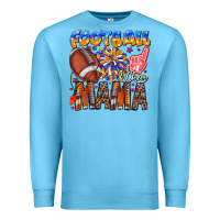 Ocean Blue football mama Premium Sweatshirt - CowhideDigitalArt