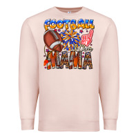 Pale Pink football mama Premium Sweatshirt - CowhideDigitalArt