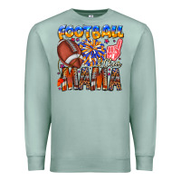 Seafoam football mama Premium Sweatshirt - CowhideDigitalArt