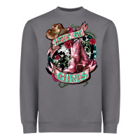 Storm Let's go Girl's Cowboy boots Heavyweight Sweatshirt - HowdyJamesFarm