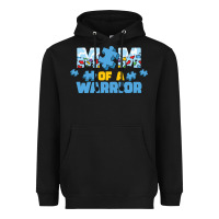 Black LIL Autism Mom Heavyweight Hoodie - CowhideDigitalArt