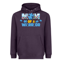 Plum LIL Autism Mom Heavyweight Hoodie - CowhideDigitalArt