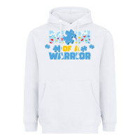 White LIL Autism Mom Heavyweight Hoodie - CowhideDigitalArt