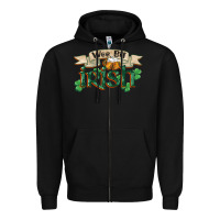 Black wee bit irish st patricks day Zipper Hoodie - FaDigitalArtStudio