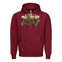 Burgundy wee bit irish st patricks day Zipper Hoodie - FaDigitalArtStudio