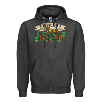 Charcoal Heather wee bit irish st patricks day Zipper Hoodie - FaDigitalArtStudio