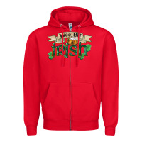 Red wee bit irish st patricks day Zipper Hoodie - FaDigitalArtStudio
