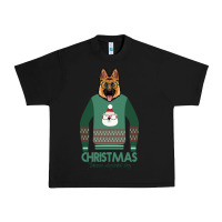 Black German shepherd dog Christmas Urban Heavy Tee - Bettercallsaul