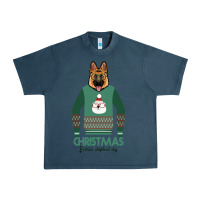 Midnight Navy German shepherd dog Christmas Urban Heavy Tee - Bettercallsaul