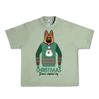 Oil Green German shepherd dog Christmas Urban Heavy Tee - Bettercallsaul