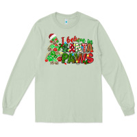 Matcha i believe in santa paws Long Sleeve Tee - texasbilliewilder