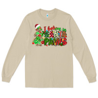 Mushroom i believe in santa paws Long Sleeve Tee - texasbilliewilder