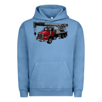 Pigment Pebble Blue crane truck Urban Hoodie - Artiststas