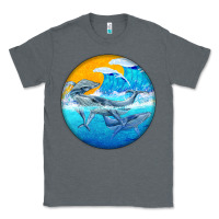 Charcoal Heather humpback whale Classic Tee - BarkalooDesign