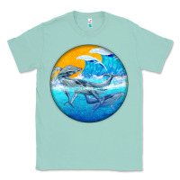 Seafoam humpback whale Classic Tee - BarkalooDesign