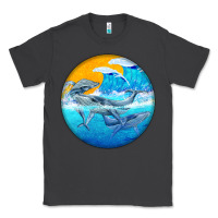 Smoke humpback whale Classic Tee - BarkalooDesign